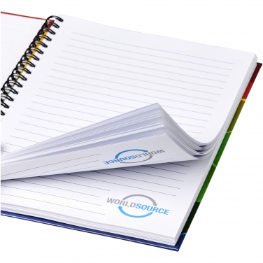 Logo trade promotional product photo of: Wire-o A5 notebook hard cover