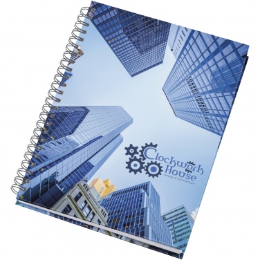 Logo trade advertising products picture of: Wire-o A5 notebook hard cover