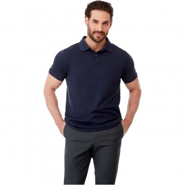 Logotrade corporate gift image of: Beryl short sleeve men's organic recycled polo