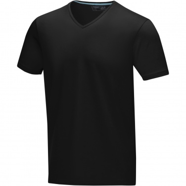 Logotrade promotional products photo of: Kawartha short sleeve men's organic V-neck t-shirt