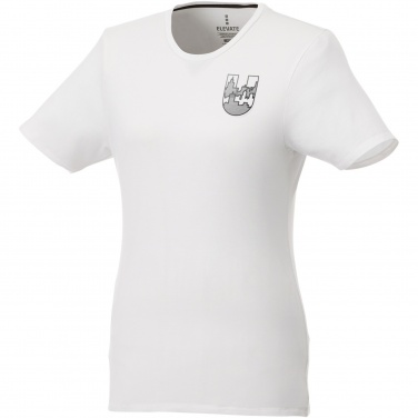 Logo trade promotional gifts picture of: Balfour short sleeve women's organic t-shirt