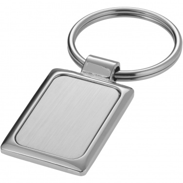 Logo trade promotional gift photo of: Sergio rectangular metal keychain