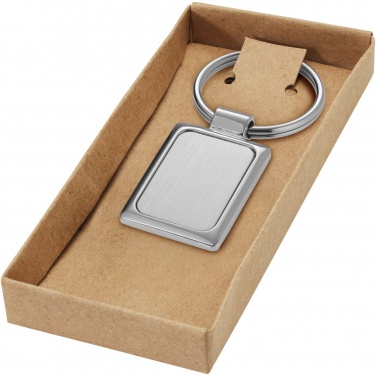 Logotrade corporate gifts photo of: Sergio rectangular metal keychain