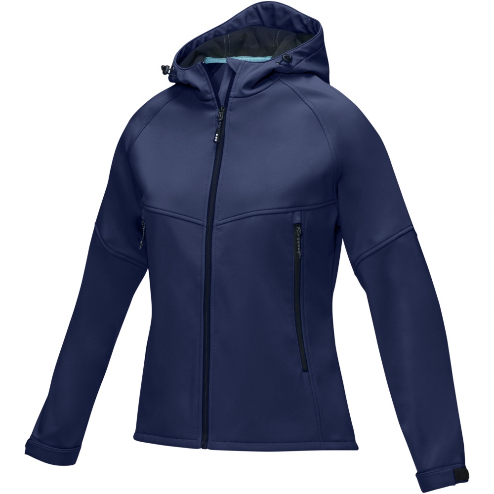 Logo trade promotional merchandise picture of: Coltan women’s GRS recycled softshell jacket