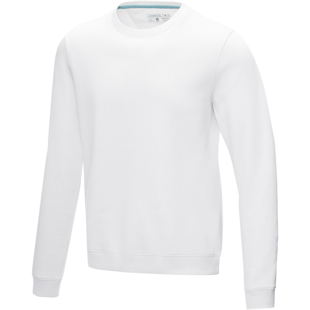 Logo trade advertising products image of: Jasper men’s organic recycled crewneck sweater