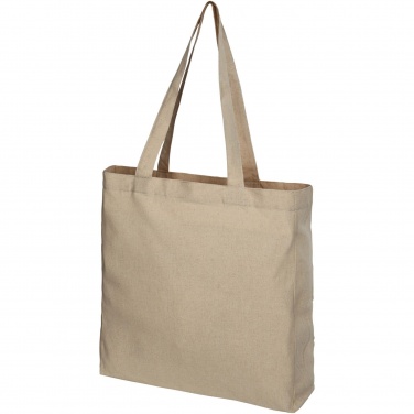 Logo trade promotional products image of: Pheebs 210 g/m² recycled gusset tote bag 13L