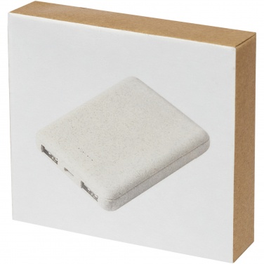 Logotrade business gift image of: Asama 5000 mAh wheat straw power bank