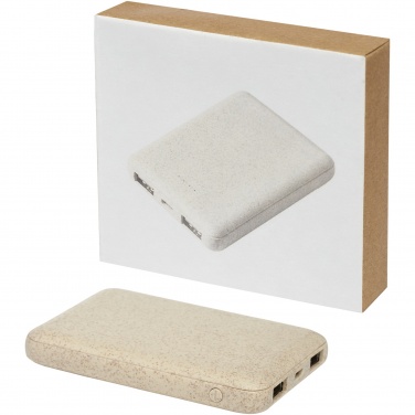 Logotrade advertising product image of: Asama 5000 mAh wheat straw power bank