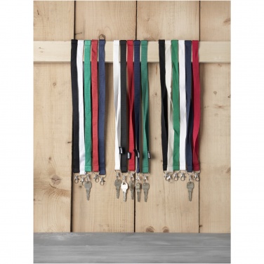Logo trade business gift photo of: Tom recycled PET lanyard with breakaway closure