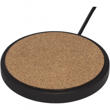 Logotrade promotional products photo of: Kivi 10W limestone/cork wireless charging pad