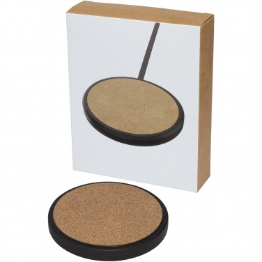 Logotrade advertising product image of: Kivi 10W limestone/cork wireless charging pad