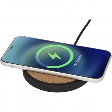 Logotrade promotional giveaway image of: Kivi 10W limestone/cork wireless charging pad