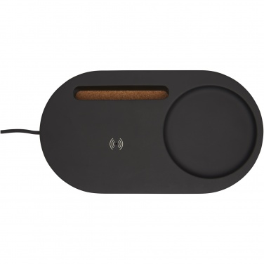 Logo trade advertising products image of: Klip 5W wireless charging desk organizer