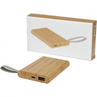 Logotrade promotional gift image of: Tulda 5000 mAh bamboo power bank