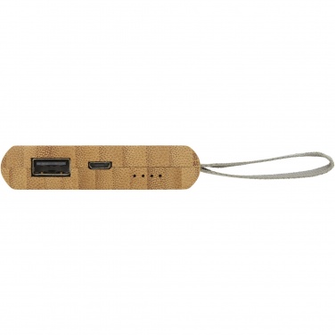 Logo trade corporate gifts picture of: Tulda 5000 mAh bamboo power bank