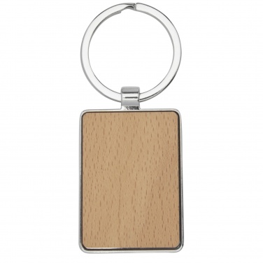 Logotrade promotional item image of: Mauro beech wood rectangular keychain