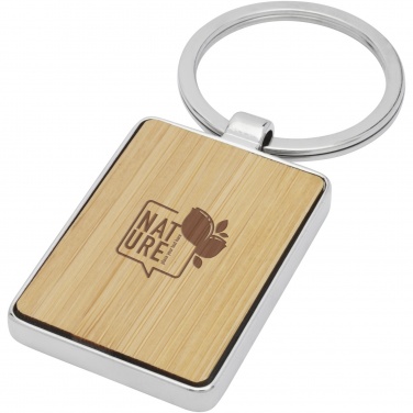 Logotrade promotional giveaway picture of: Neta bamboo rectangular keychain