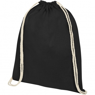 Logotrade promotional gift image of: Oregon 140 g/m² cotton drawstring bag 5L