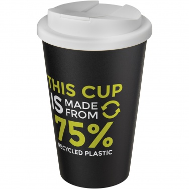 Logo trade promotional merchandise photo of: Americano® Eco 350 ml recycled tumbler with spill-proof lid