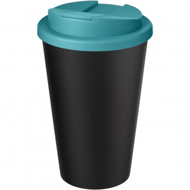 Logo trade promotional merchandise image of: Americano® Eco 350 ml recycled tumbler with spill-proof lid