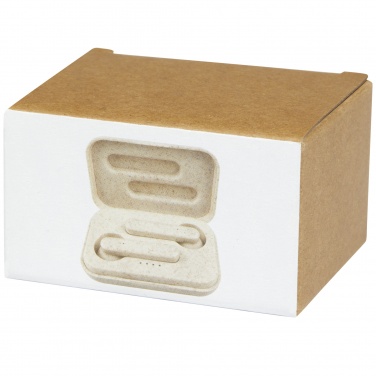 Logo trade corporate gifts image of: Nantai wheat straw True Wireless earbuds