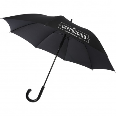 Logo trade promotional merchandise picture of: Fontana 23" auto open umbrella with carbon look and crooked handle