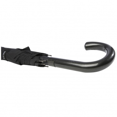 Logotrade corporate gift image of: Fontana 23" auto open umbrella with carbon look and crooked handle