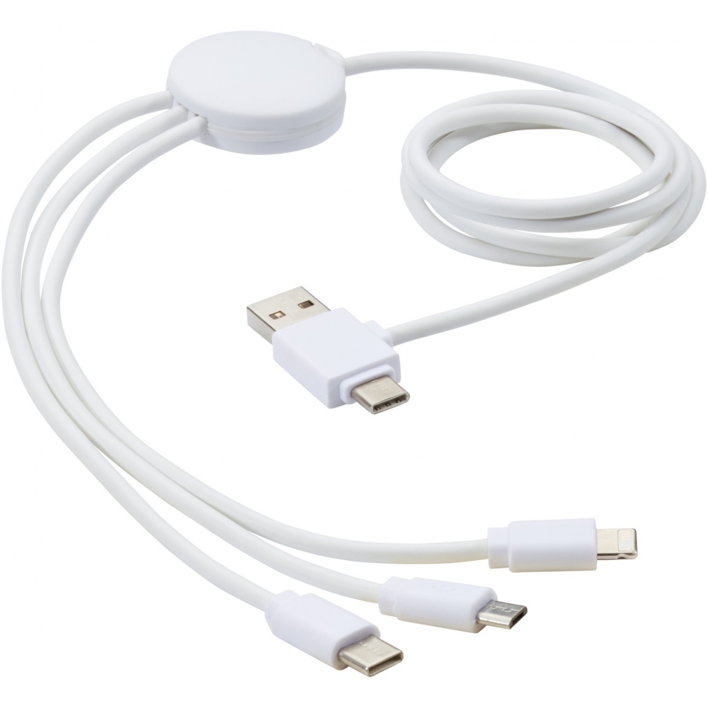 Logotrade promotional item picture of: Pure 5-in-1 charging cable with antibacterial additive