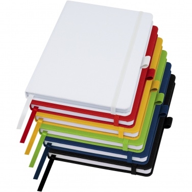 Logo trade business gift photo of: Honua A5 recycled paper notebook with recycled PET cover