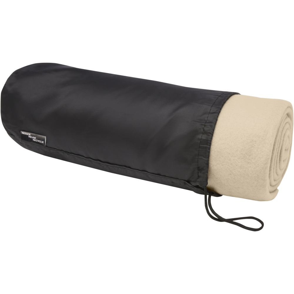 Logo trade promotional gifts image of: Willow GRS RPET polar fleece blanket