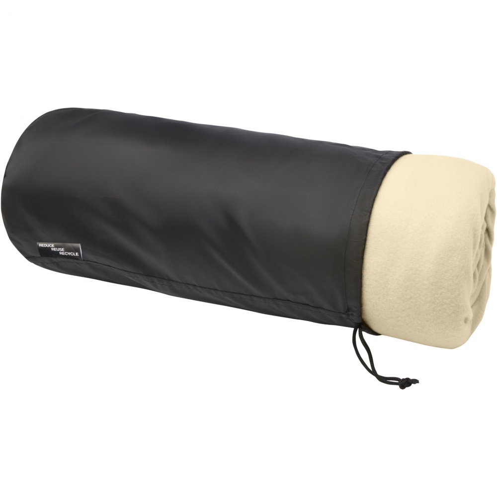 Logo trade advertising product photo of: Marigold GRS certified RPET polar fleece and sherpa blanket