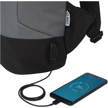 Logo trade promotional giveaways picture of: Cover GRS RPET anti-theft backpack 18L