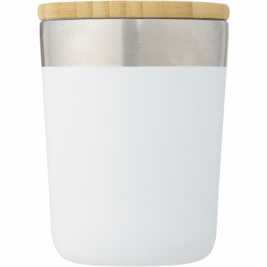 Logo trade promotional merchandise photo of: Lagan 300 ml stainless steel tumbler with bamboo lid