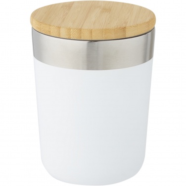 Logo trade corporate gift photo of: Lagan 300 ml stainless steel tumbler with bamboo lid