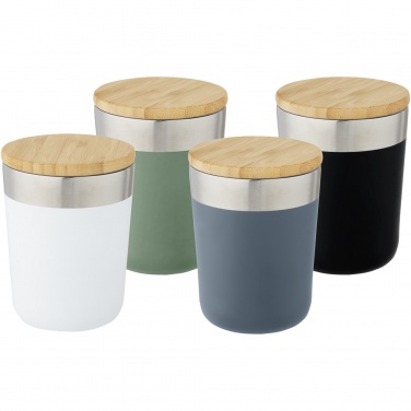Logo trade promotional gifts picture of: Lagan 300 ml stainless steel tumbler with bamboo lid