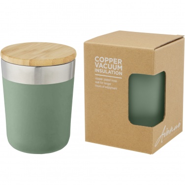 Logo trade promotional giveaways picture of: Lagan 300 ml stainless steel tumbler with bamboo lid