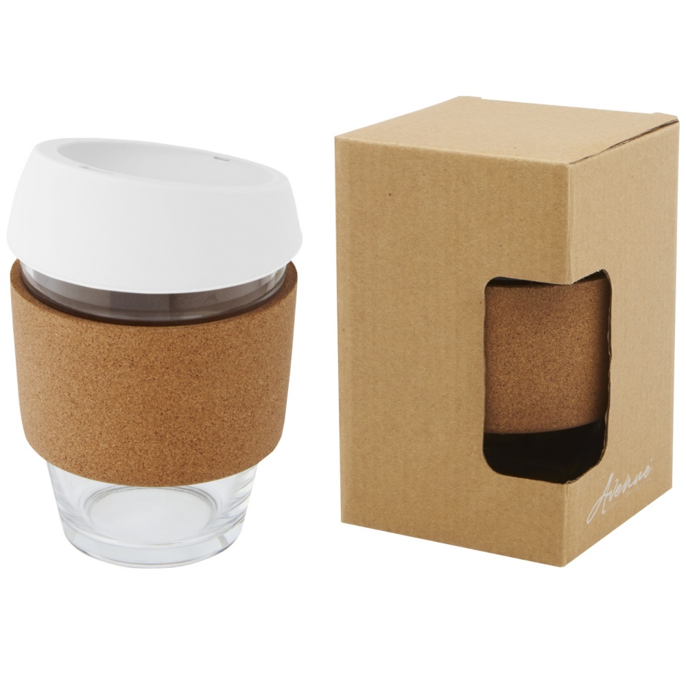 Logo trade business gift photo of: Lidan 360 ml borosilicate glass tumbler with silicone lid