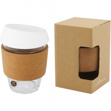 Logo trade promotional items image of: Lidan 360 ml borosilicate glass tumbler with silicone lid
