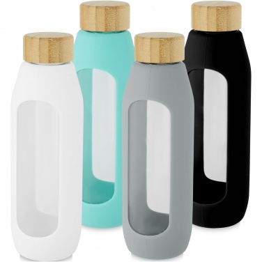 Logotrade promotional merchandise picture of: Tidan 600 ml borosilicate glass bottle with silicone grip