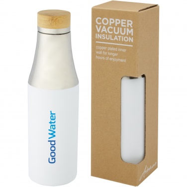 Logo trade promotional gift photo of: Hulan 540 ml copper vacuum insulated stainless steel bottle with bamboo lid