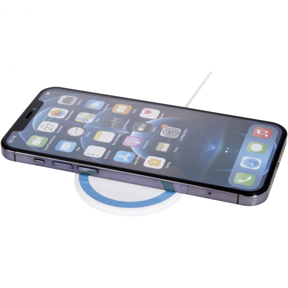 Logo trade corporate gifts image of: Peak 10W magnetic wireless charging pad
