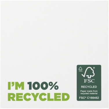 Logo trade promotional merchandise photo of: Sticky-Mate® recycled sticky notes 75 x 75 mm