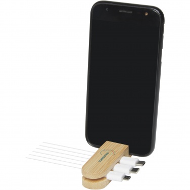 Logo trade business gift photo of: Edulis bamboo cable manager 