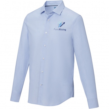 Logo trade promotional merchandise photo of: Cuprite long sleeve men's organic shirt