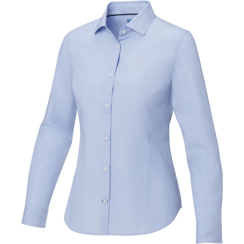 Logo trade promotional gifts picture of: Cuprite long sleeve women's organic shirt