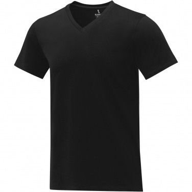 Logo trade corporate gifts picture of: Somoto short sleeve men's V-neck t-shirt 