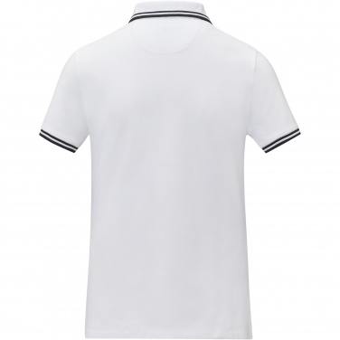 Logo trade promotional giveaways picture of: Amarago short sleeve women's tipping polo