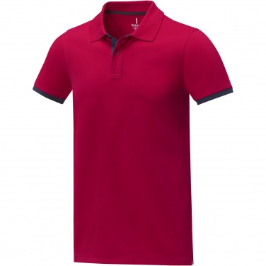 Logo trade promotional giveaway photo of: Morgan short sleeve men's duotone polo