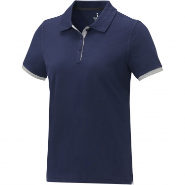 Logotrade business gifts photo of: Morgan short sleeve women's duotone polo