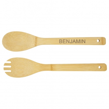 Logotrade promotional merchandise photo of: Argulls bamboo salad bowl and tools